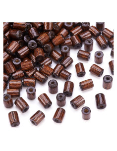 Perlas de Madera Natural Cheriswelry 200pcs 8x5mm Coco
