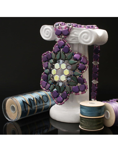 Hilo Nymo The Beadsmith 0.15mm Púrpura Oscuro 105m Nylon