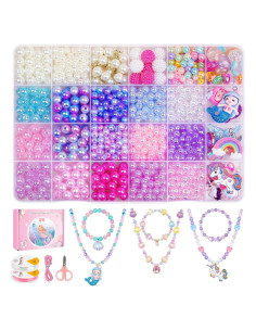 Kit de Fabricación de Pulseras de Sirena DUDUCOFU 900 Piezas