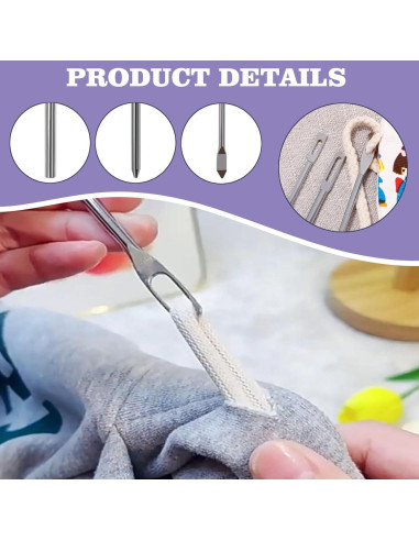 Juego de Herramientas de Costura YEQIN 8 Pcs con Ganchos y Threaders