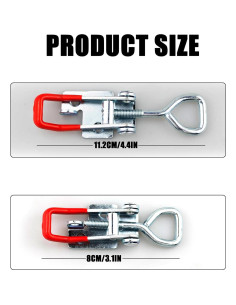 Abrazadera de Palanca 4002 Lygchii Ajustable 2 Pcs 170g 2