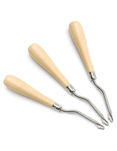 Herramienta de Gancho de Cierre Luwigs 3PCS Madera 16.5cm