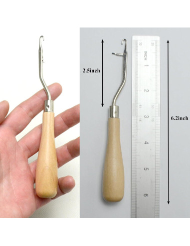 Herramienta de Gancho de Cierre Luwigs 3PCS Madera 16.5cm