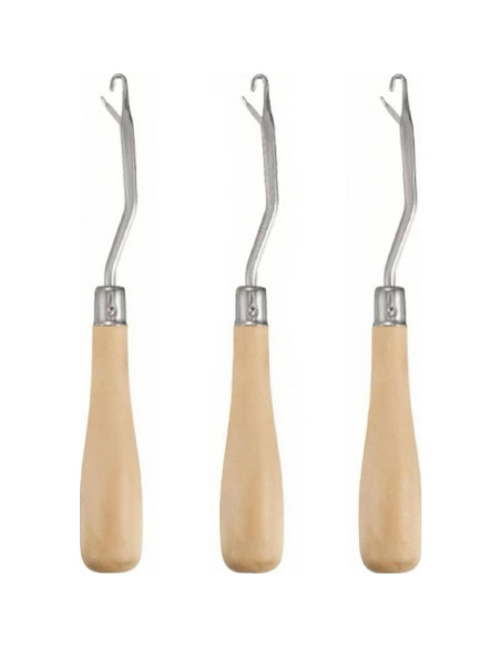 Herramienta de Gancho de Cierre Luwigs 3PCS Madera 16.5cm