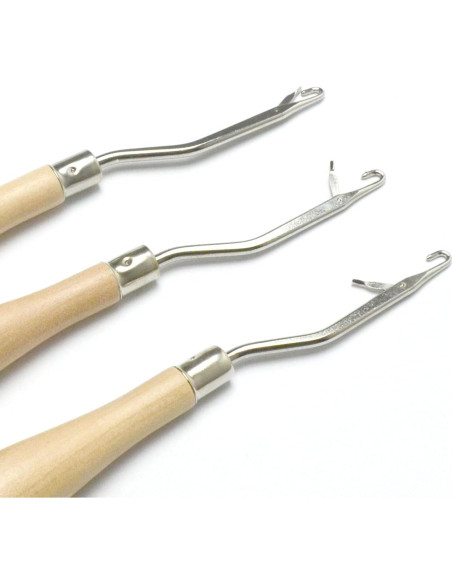 Herramienta de Gancho de Cierre Luwigs 3PCS Madera 16.5cm