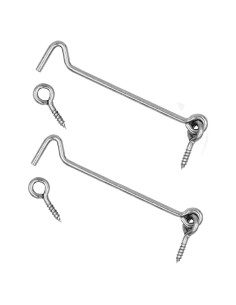 Gancho y Ojo de Puerta Wideskall Acero Zincado 15.88kg (2 Pzas)