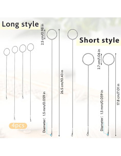 Ganchos de Costura Loop Turner Aiyorse 4 Piezas Acero Inoxidable 2