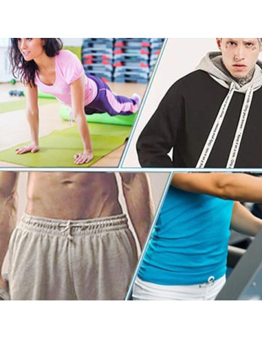 Juego de 4 Clips de Acero Inoxidable para Enhebrar Cuerdas