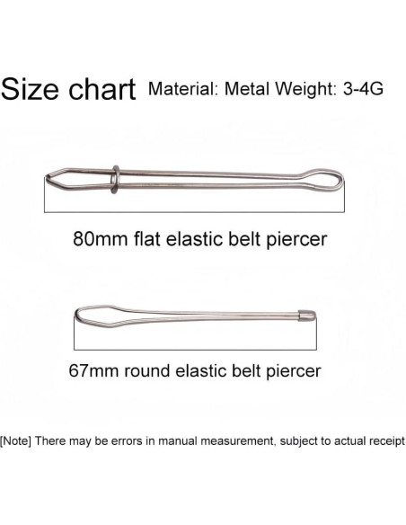 Juego de 4 Clips de Acero Inoxidable para Enhebrar Cuerdas