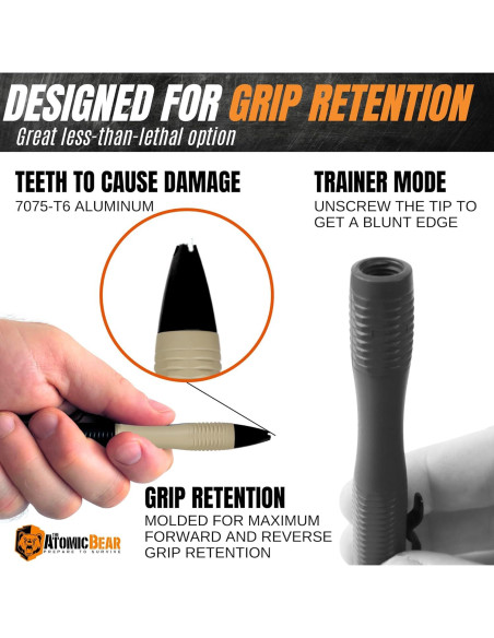 Bolígrafo Táctico The Atomic Bear Stealth Pen Pro - Defensa