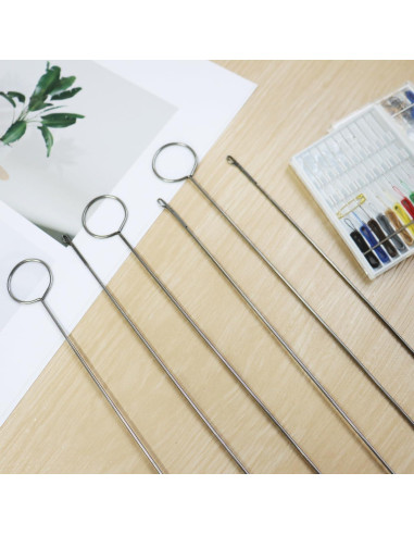 6 Ganchos para Voltear Costuras QHAJRYYC de Acero Inoxidable