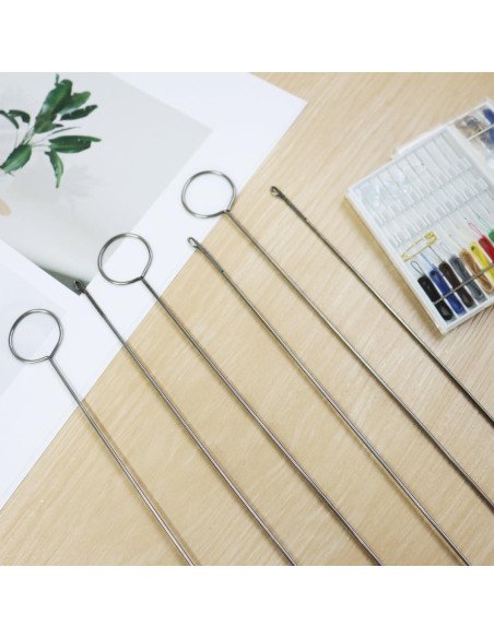 6 Ganchos para Voltear Costuras QHAJRYYC de Acero Inoxidable