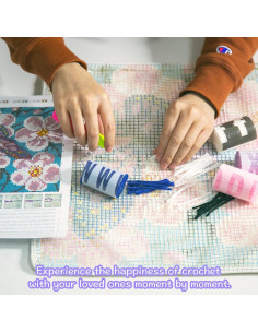 Kit de Gancho para Latch LAPATAIN Floral 43x43 cm DIY 2