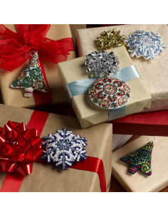 Kit de Adornos de Fieltro Bucilla Mandala Navidad 6 Piezas 2