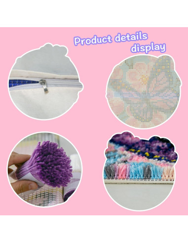 Kit de Gancho para Latch LAPATAIN Floral 43x43 cm DIY