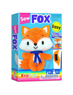 Kit de Costura KRAFUN Zorro para Niños 7+ con Materiales