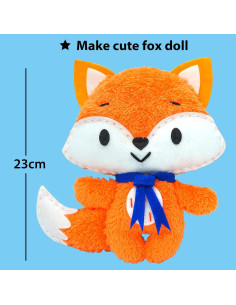 Kit de Costura KRAFUN Zorro para Niños 7+ con Materiales 2