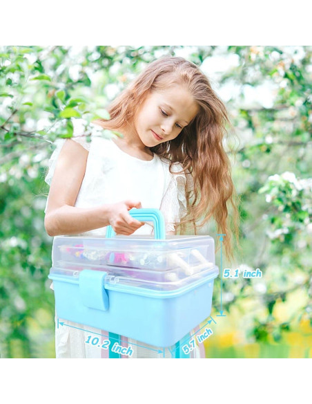 Kit de Manualidades BNUZEIYI 3000 Piezas para Niños Azul Kit de Manualidades BNUZEIYI 3000 Piezas para Niños Azul