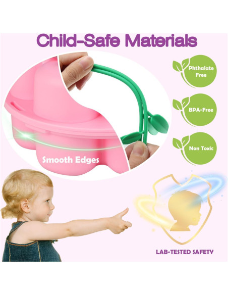 Kit de Manualidades de Flores INKZOO - Juguete Creativo Rosa