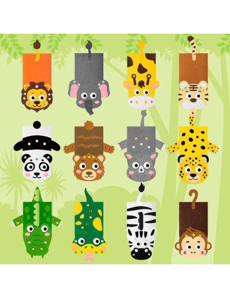 Kit de Marionetas de Mano WATINC 12 Piezas Animales Salvajes