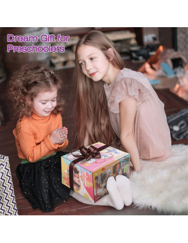 Kit de Manualidades de Flores INKZOO - Juguete Creativo Rosa