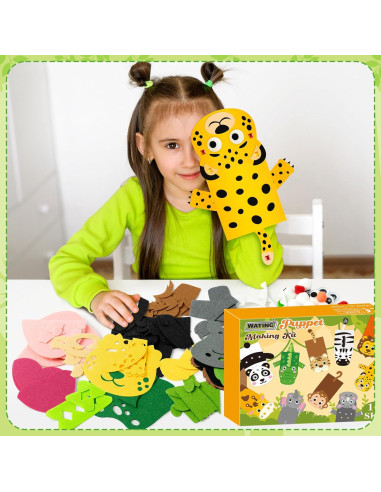 Kit de Marionetas de Mano WATINC 12 Piezas Animales Salvajes