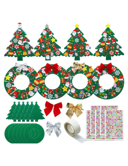 Kit de Manualidades Navidad Tatuo - 12 Piezas Fieltro DIY