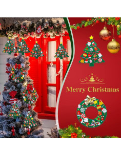 Kit de Manualidades Navidad Tatuo - 12 Piezas Fieltro DIY 2