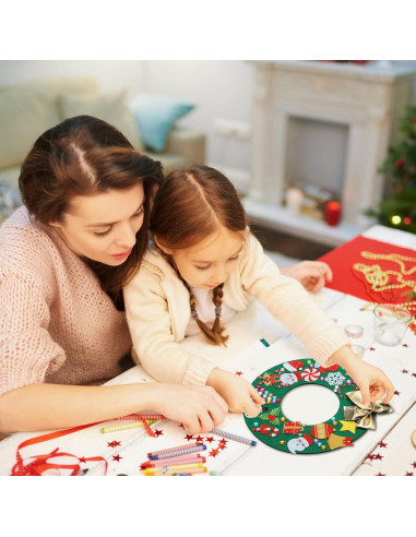 Kit de Manualidades Navidad Tatuo - 12 Piezas Fieltro DIY