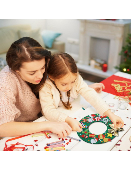 Kit de Manualidades Navidad Tatuo - 12 Piezas Fieltro DIY