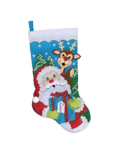 Kit de Calcetín de Fieltro Navidad DesignWorks Ink 45.72 cm