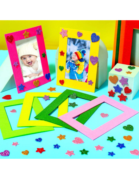 Jetec 24 Marcos de Fotos de Fieltro Coloridos 12x7.1 cm