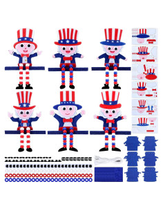 Kit de Manualidades Patrióticas Blueweenly 24 Piezas 4 de Julio