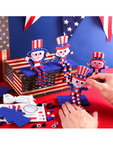 Kit de Manualidades Patrióticas Blueweenly 24 Piezas 4 de Julio