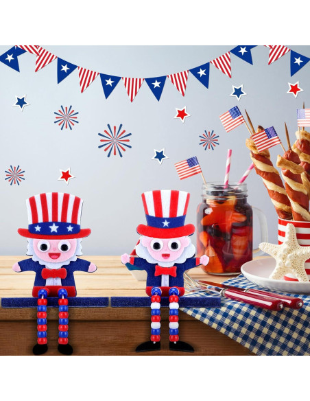 Kit de Manualidades Patrióticas Blueweenly 24 Piezas 4 de Julio