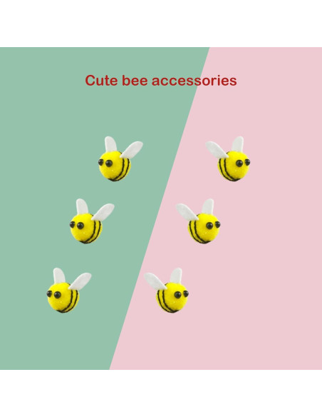 30 Pcs Abejas de Fieltro de Lana Pcmursal para Manualidades