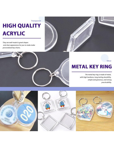 Kit de Llavero Personalizado Swpeet 40 Piezas para Niños