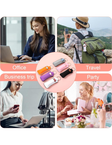 12 Soportes de Labios Neopreno Wanmu para Llaveros Viaje