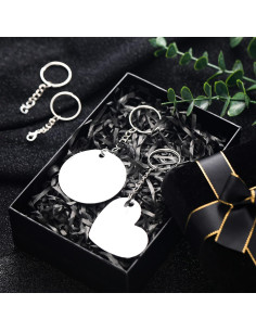 Kit de Llaveros Sasylvia 100 Pcs Metal Plateado Manualidades 2