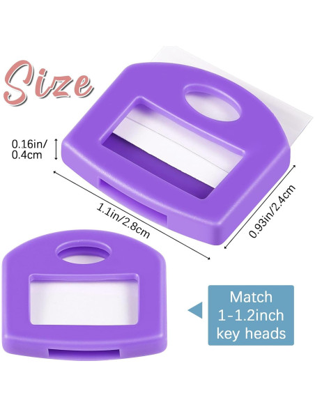 Cubiertas de Llave Blulu 50 Piezas Coloridas 2.59cm Cubiertas de Llave Blulu 50 Piezas Coloridas 2.59cm