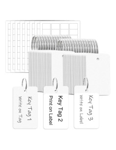 Etiquetas de Clave de Plástico Grueso Mr-Label 100 Unidades