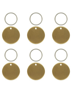Etiquetas Redondas de Latón StayMax 3.48 cm Paquete de 10