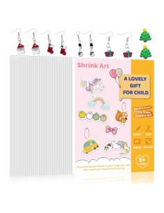 Kit de 72 Hojas de Plástico Encogido Rawskro A5 20x14.5 cm