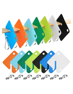 70 Etiquetas Clave Plástico Jetec con Anillo Metálico 4.06x3.81cm