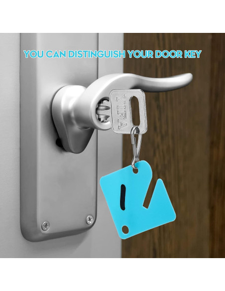 70 Etiquetas Clave Plástico Jetec con Anillo Metálico 4.06x3.81cm