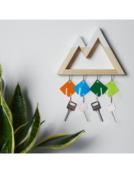 70 Etiquetas Clave Plástico Jetec con Anillo Metálico 4.06x3.81cm