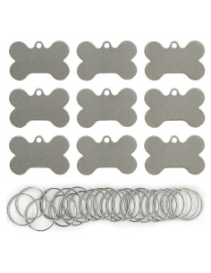 Etiquetas para perros StayMax en acero inoxidable 25 piezas