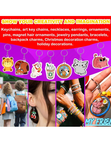 16PCS Hojas de Shrinky Dink Imprimibles YeahMiya 21x29.5cm