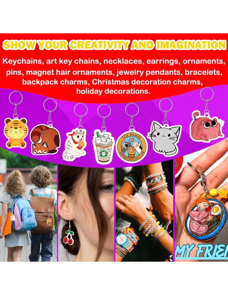 16PCS Hojas de Shrinky Dink Imprimibles YeahMiya 21x29.5cm