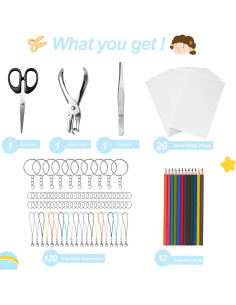 Kit de Plástico Retráctil Hewolly 165 Piezas para Manualidades 2